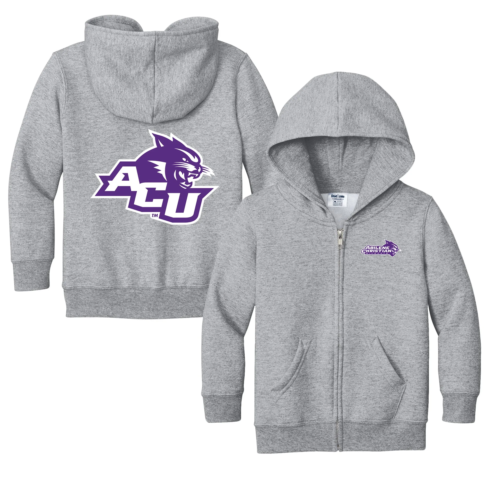 Abilene Christian University Wildcats Logo Toddler Full-Zip Sweatshirt