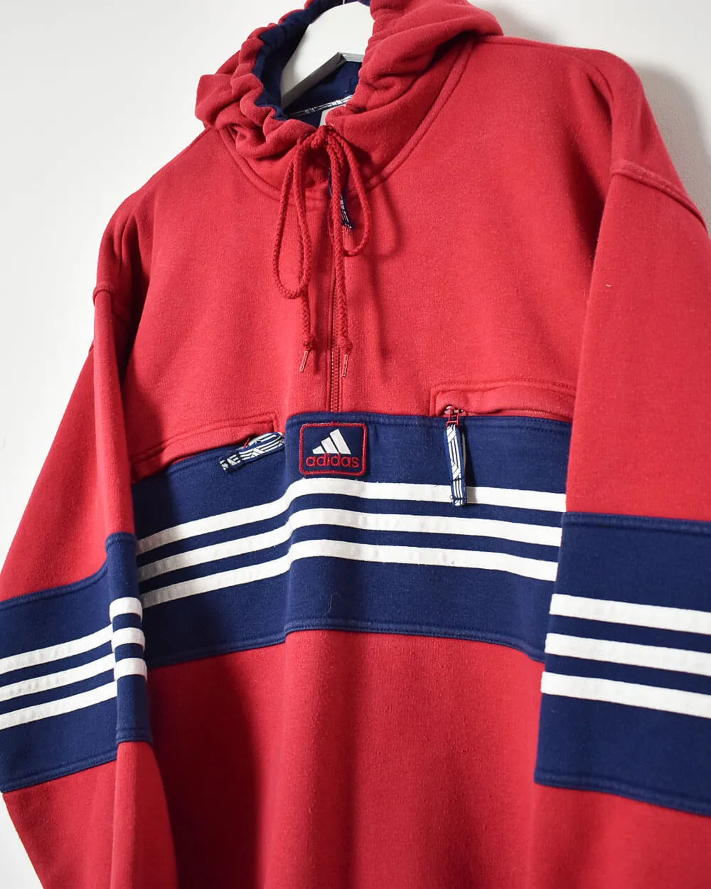 Adidas 1/4 Zip Hoodie - Medium