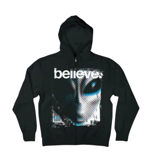 Alien Workshop Believe II Full Zip Men's Sweatshirt - Black - Large