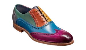 Barker Valiant Full Brogue Oxford Shoe - Multicoloured Hand Painted