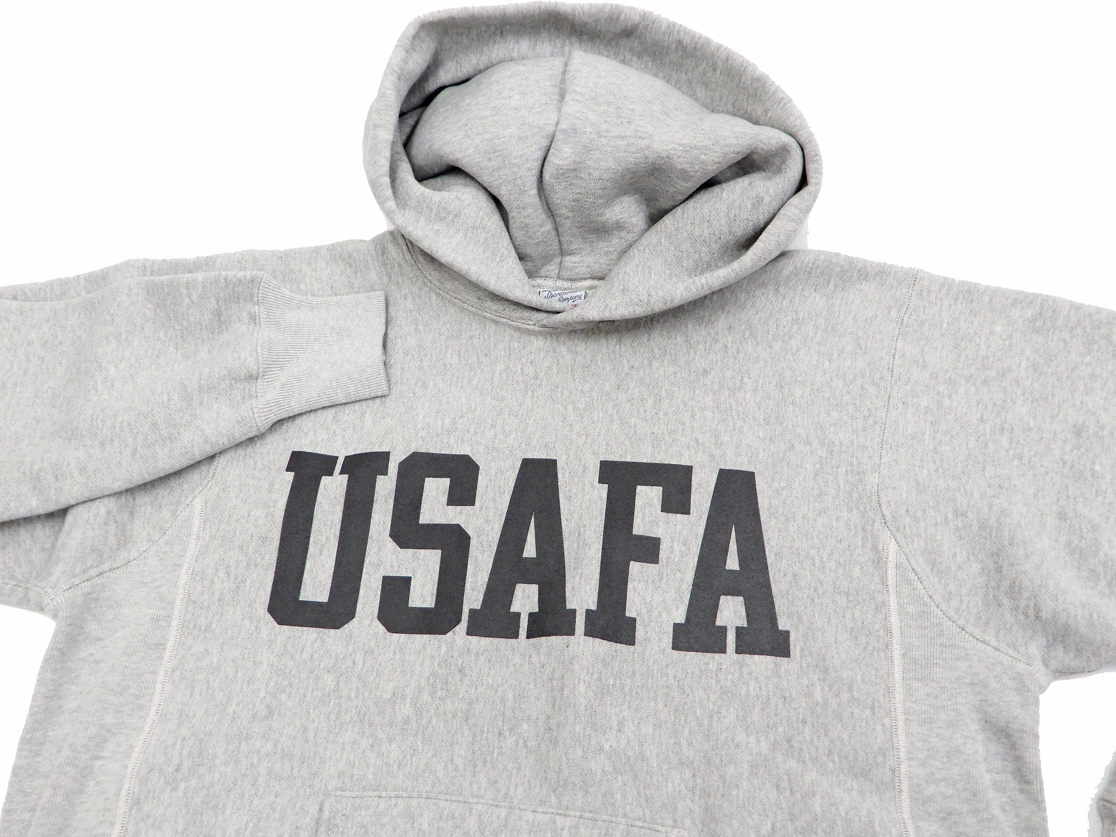 Buzz Rickson Pullover Hoodie Men's Reproduction of U.S. Air Force Academy Hooded Sweatshirt BR68651 Heather-Gray