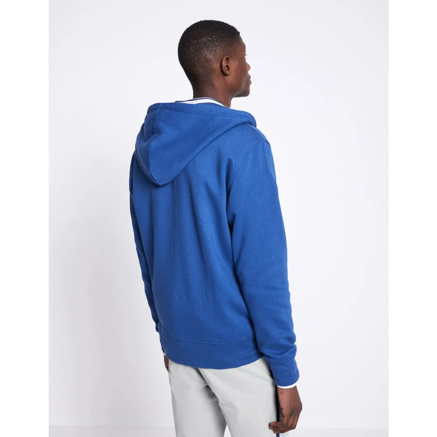 Celio Royal Blue Hooded zip sweatshirt