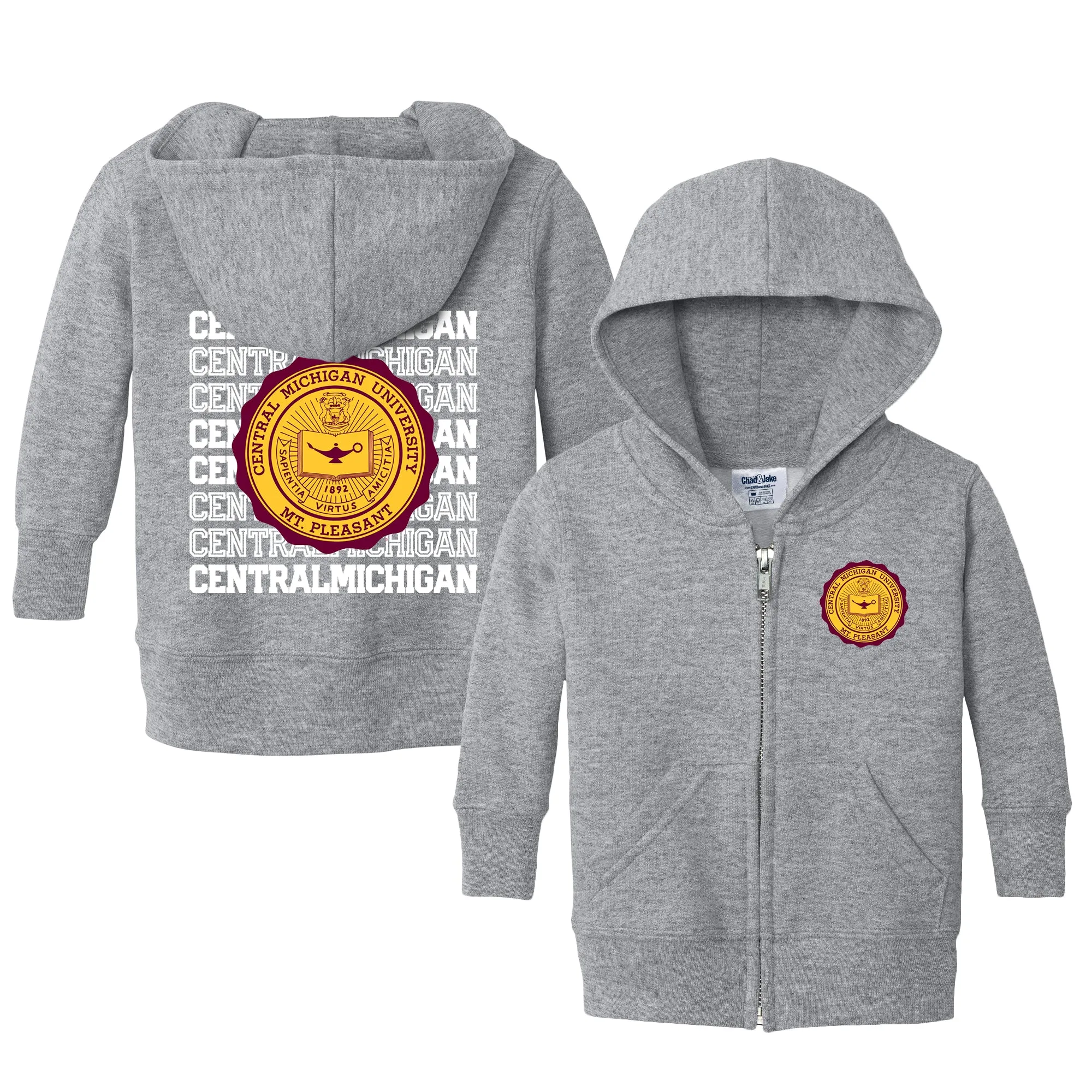 Central Michigan Retro Infant Full-Zip Sweatshirt