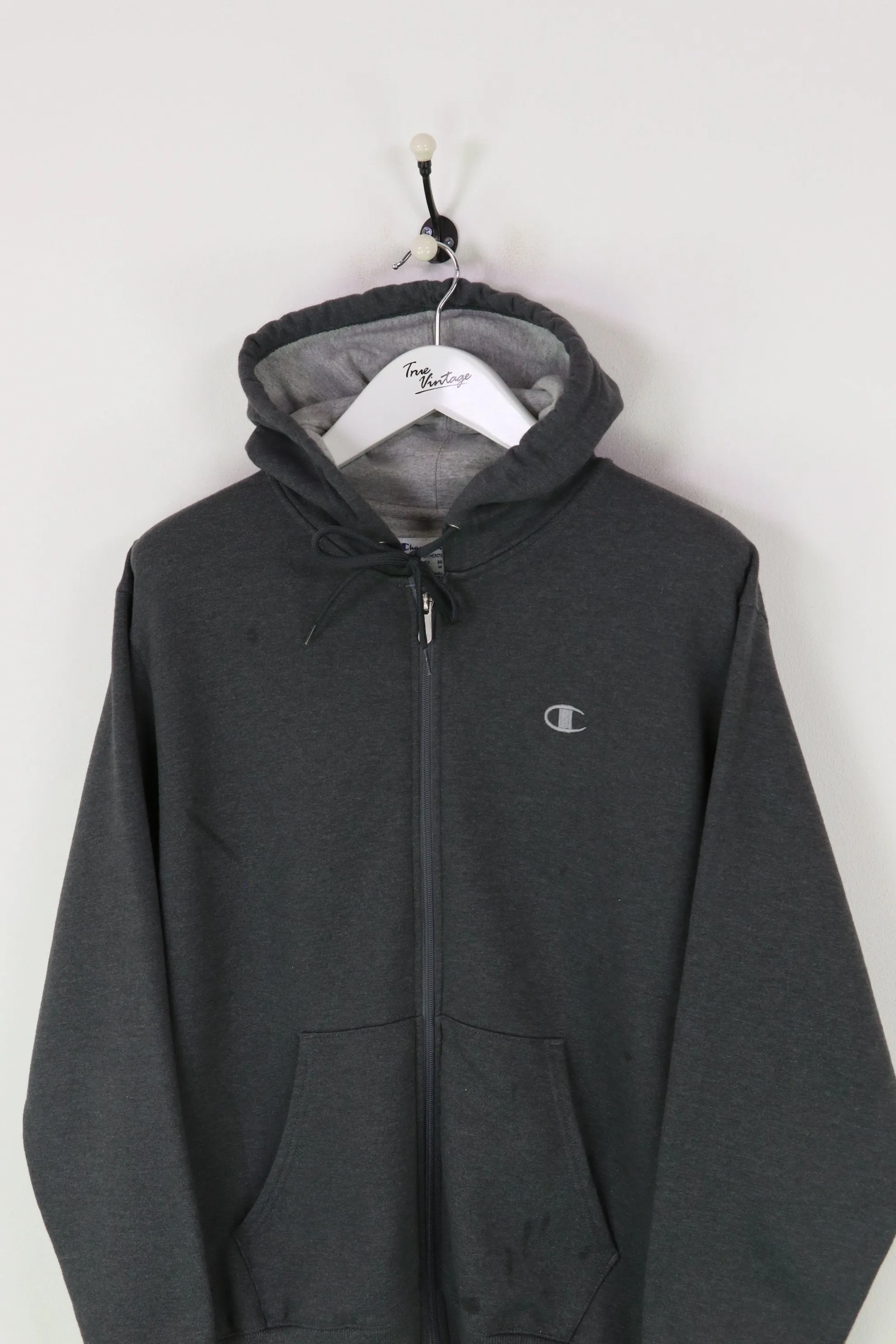 Champion Zip Hoodie Grey Medium