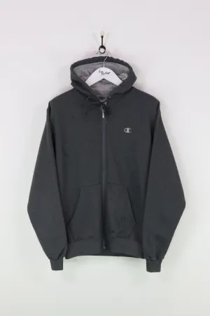 Champion Zip Hoodie Grey Medium