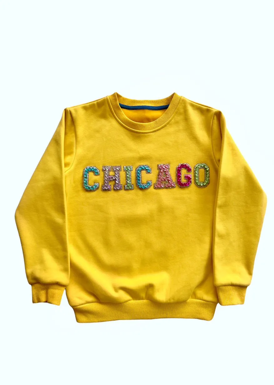 Chicago Gem Sweatshirt - Yellow