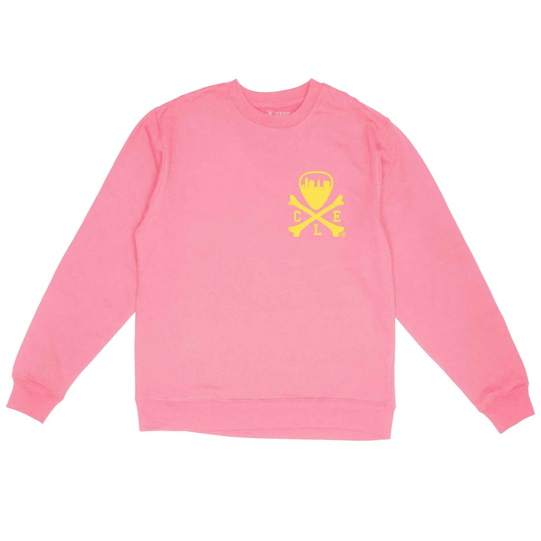 CLE Logo - Unisex Crewneck Sweatshirt - Pigment Pink