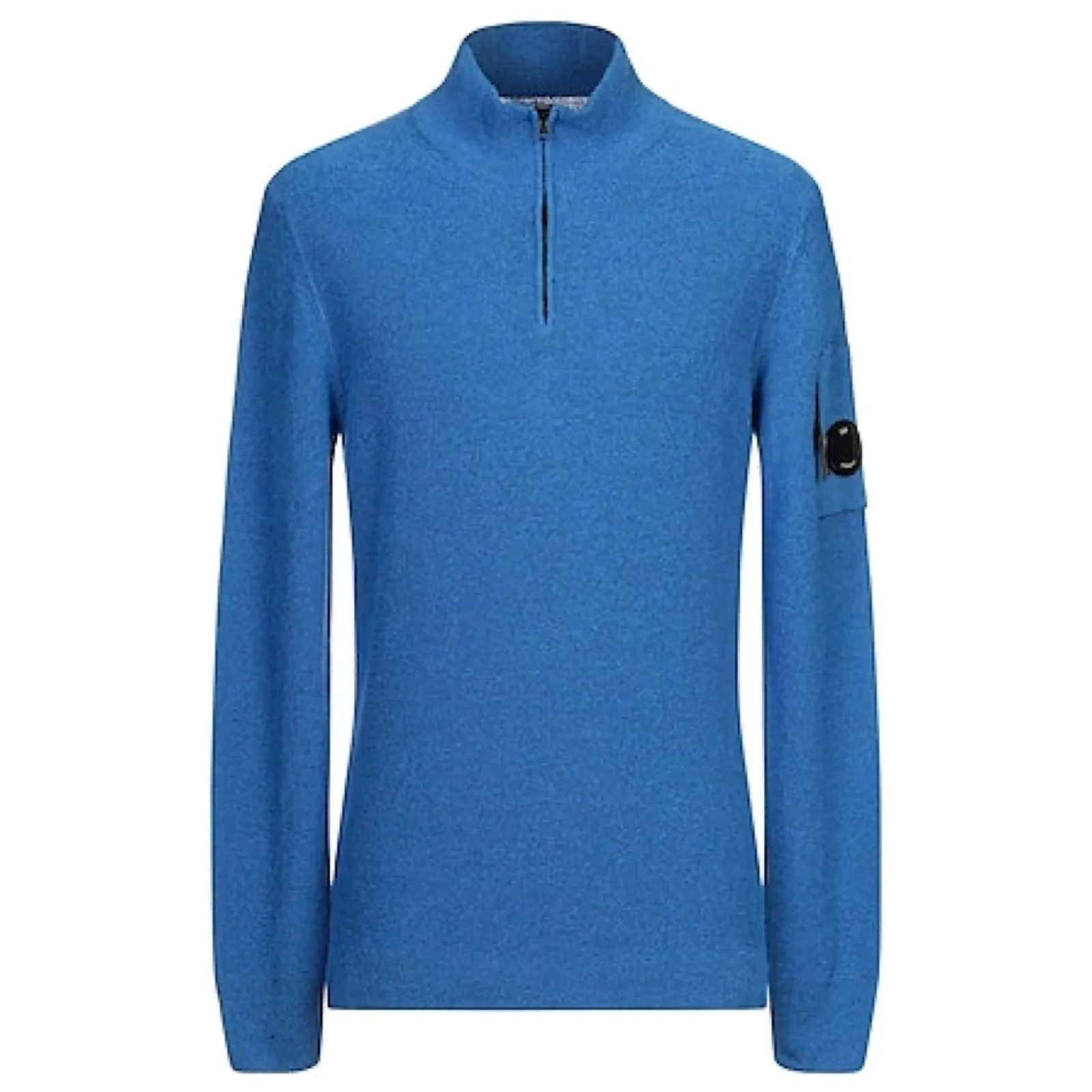 CP Company Blue Quarter Zip Sweatshirt