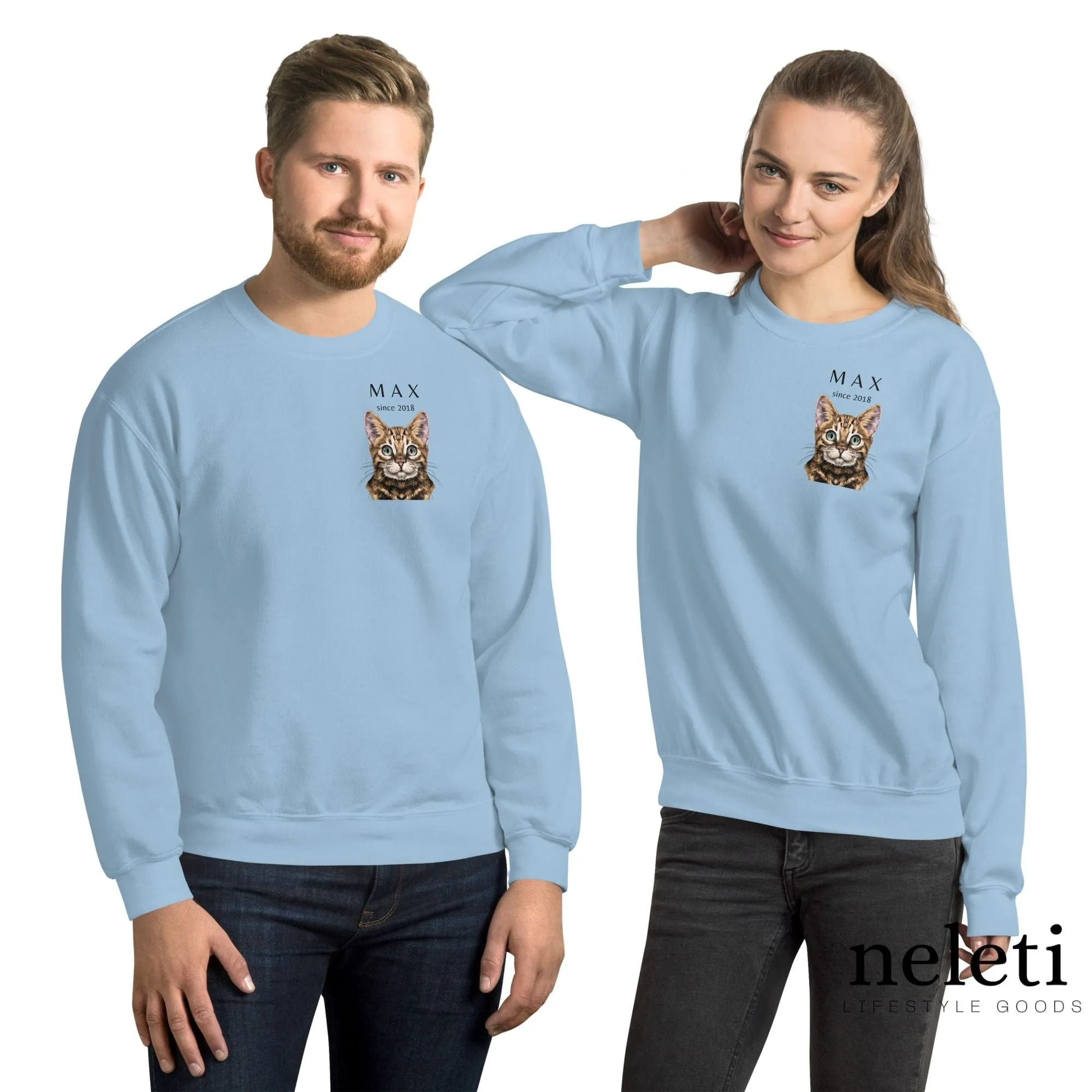 Custom Sweatshirts for Cat Lovers at Neleti.com - Personalized Cat Breed Design