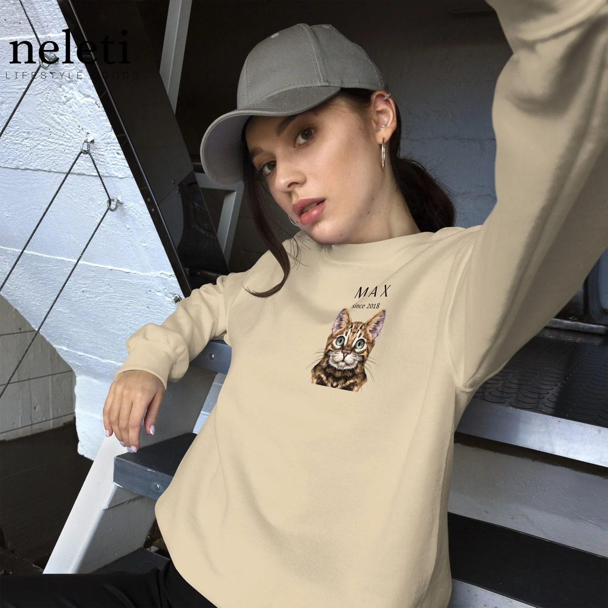 Custom Sweatshirts for Cat Lovers at Neleti.com - Personalized Cat Breed Design