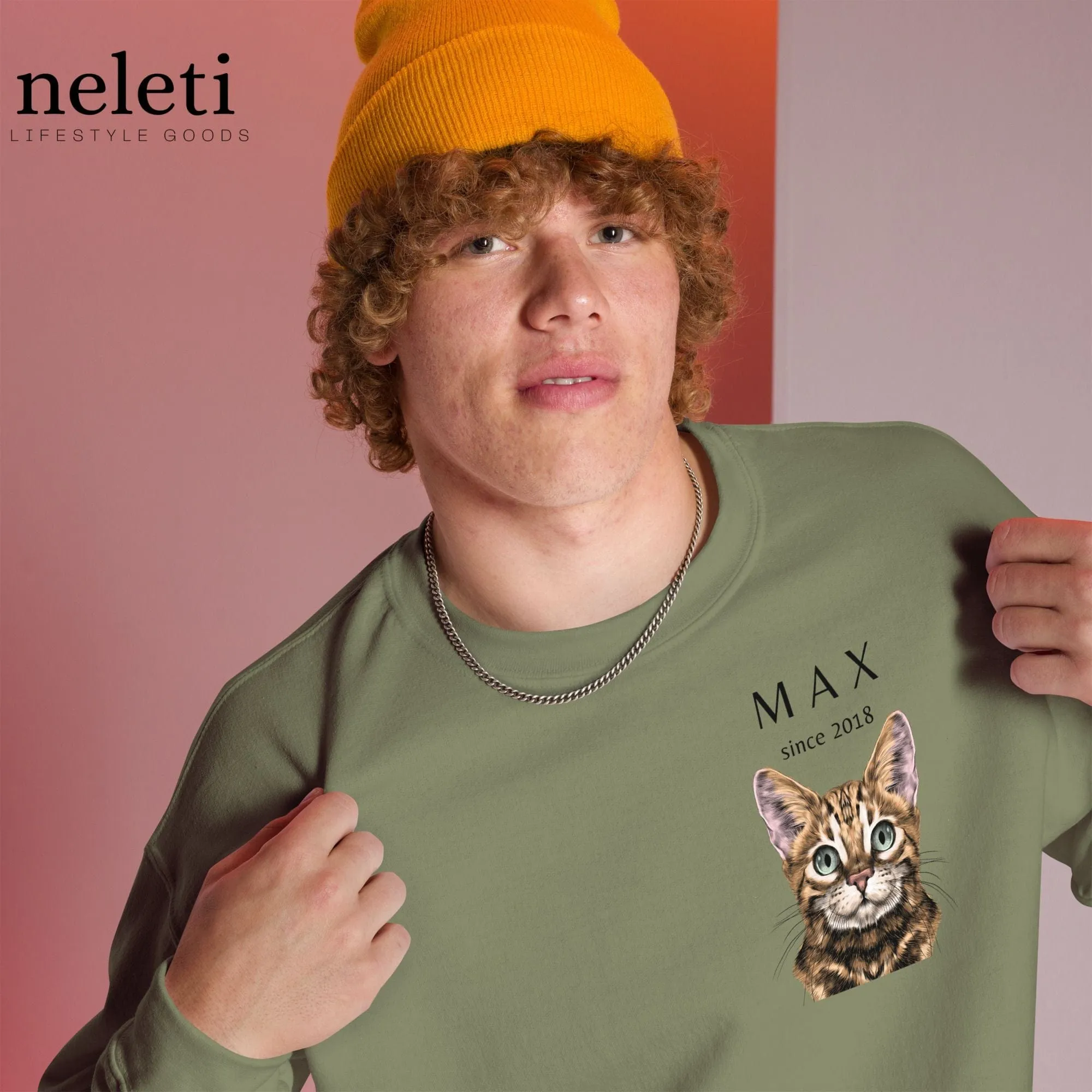 Custom Sweatshirts for Cat Lovers at Neleti.com - Personalized Cat Breed Design