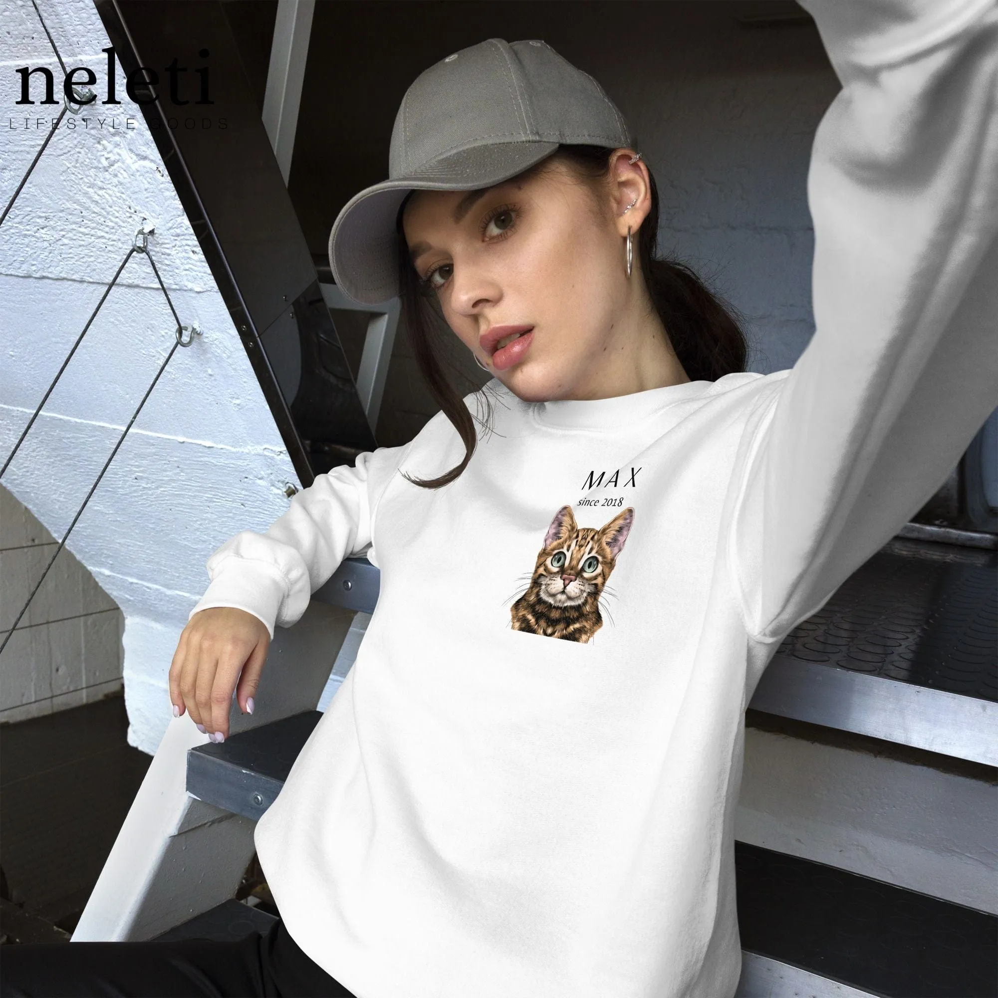 Custom Sweatshirts for Cat Lovers at Neleti.com - Personalized Cat Breed Design