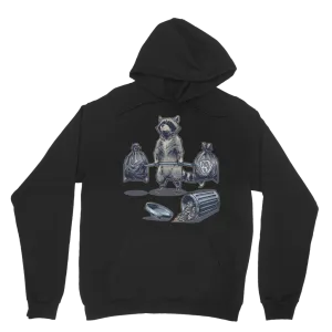 Deadlifting Raccoon Hoodie