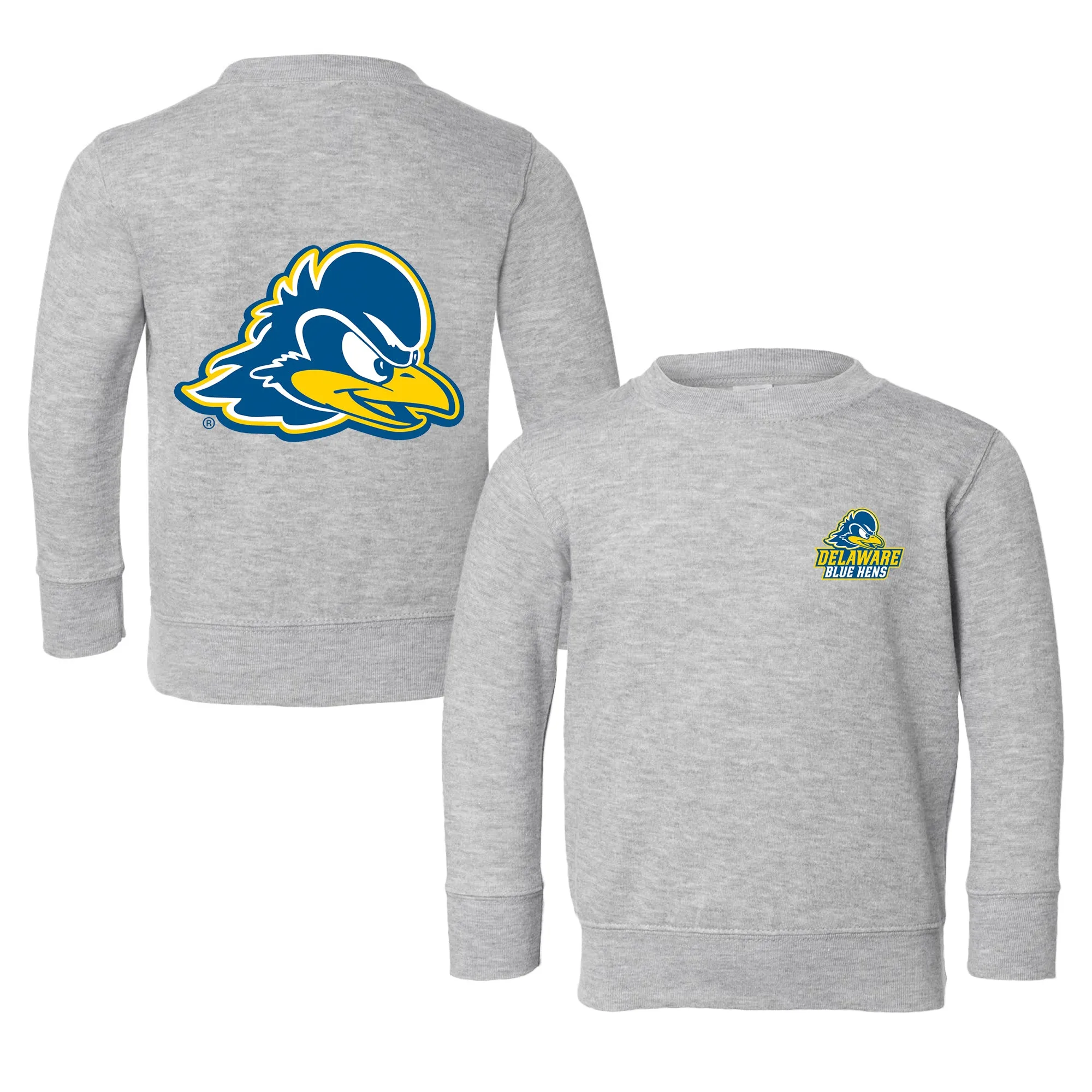 Delaware Fightin' Blue Hens Logo Toddler Crewneck Sweatshirt