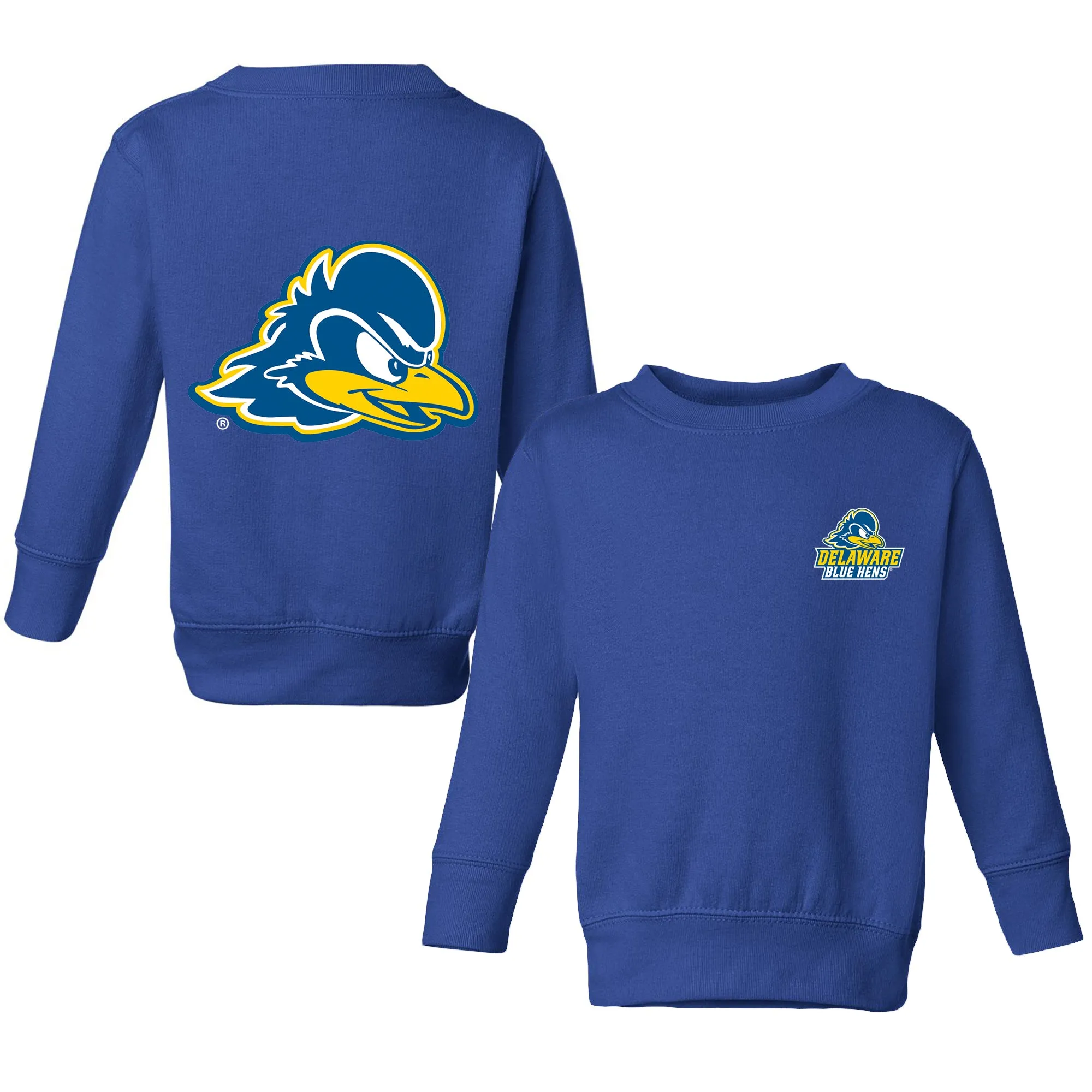 Delaware Fightin' Blue Hens Logo Toddler Crewneck Sweatshirt