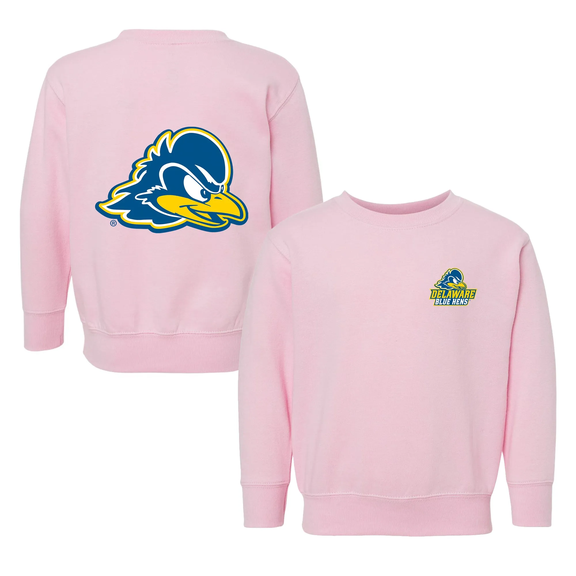 Delaware Fightin' Blue Hens Logo Toddler Crewneck Sweatshirt