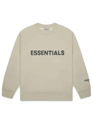 Fear Of God Essentials 3D Applique Logo Crewneck Moss [FW20]