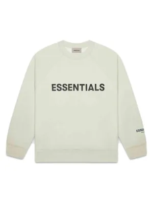 Fear Of God Essentials 3D Silicon Applique Crewneck Sage [FW20]