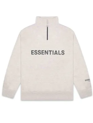 Fear Of God Essentials Half Zip Pullover Oatmeal [FW20]