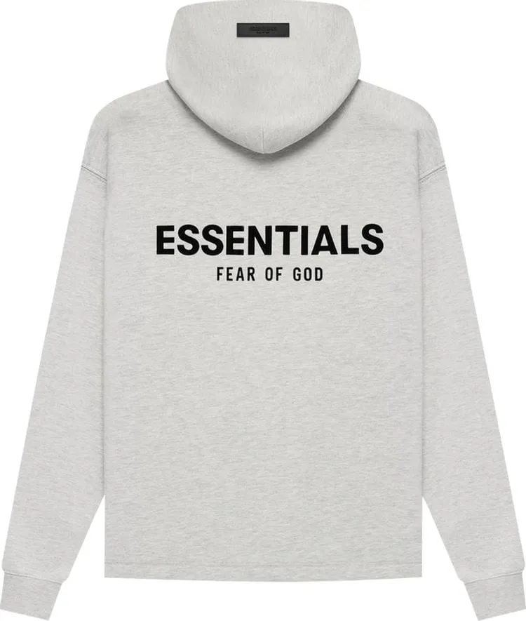 Fear of God Essentials Relaxed Hoodie 'Light Oatmeal', gray