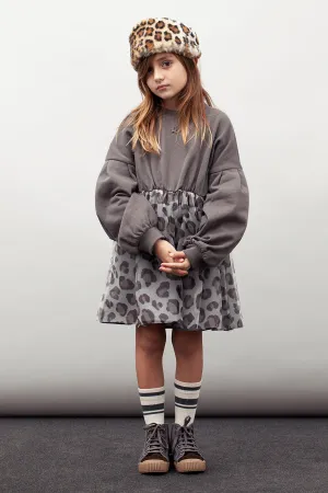 Girls Dress Tocoto Vintage Dark Grey