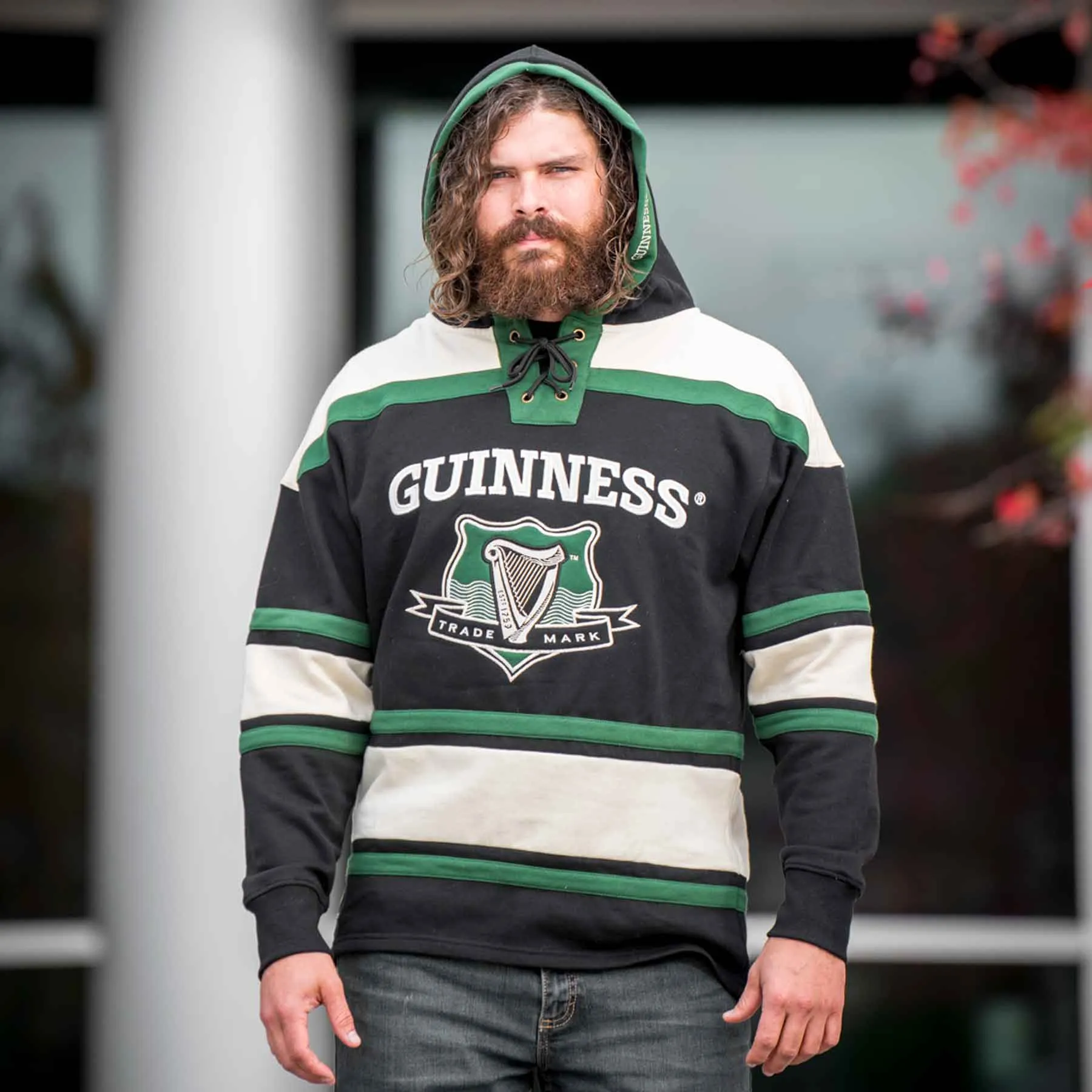 Guinness Hockey Jersey Hoodie