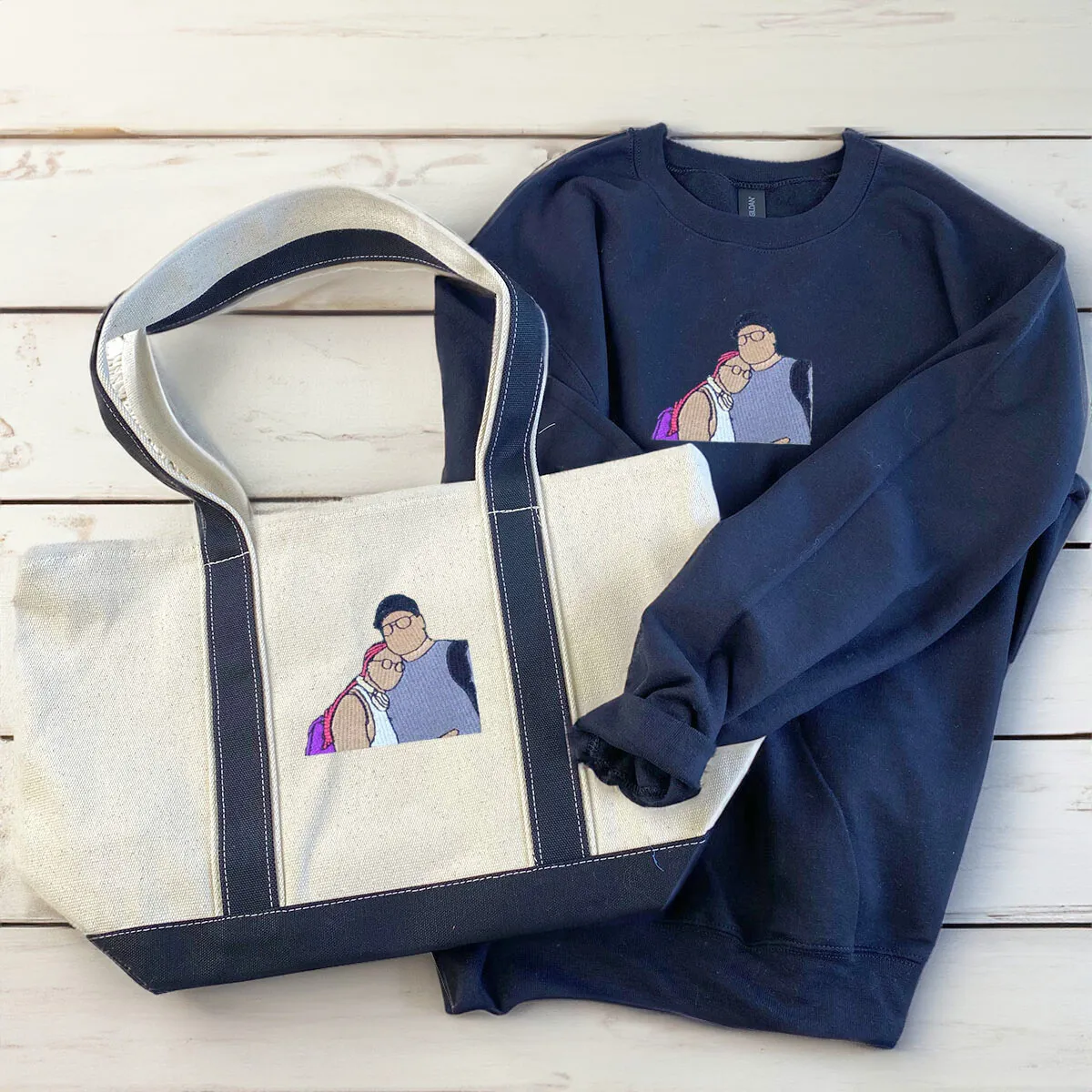 His & Hers Essentials: Sweatshirt & Tote Bag Pairing