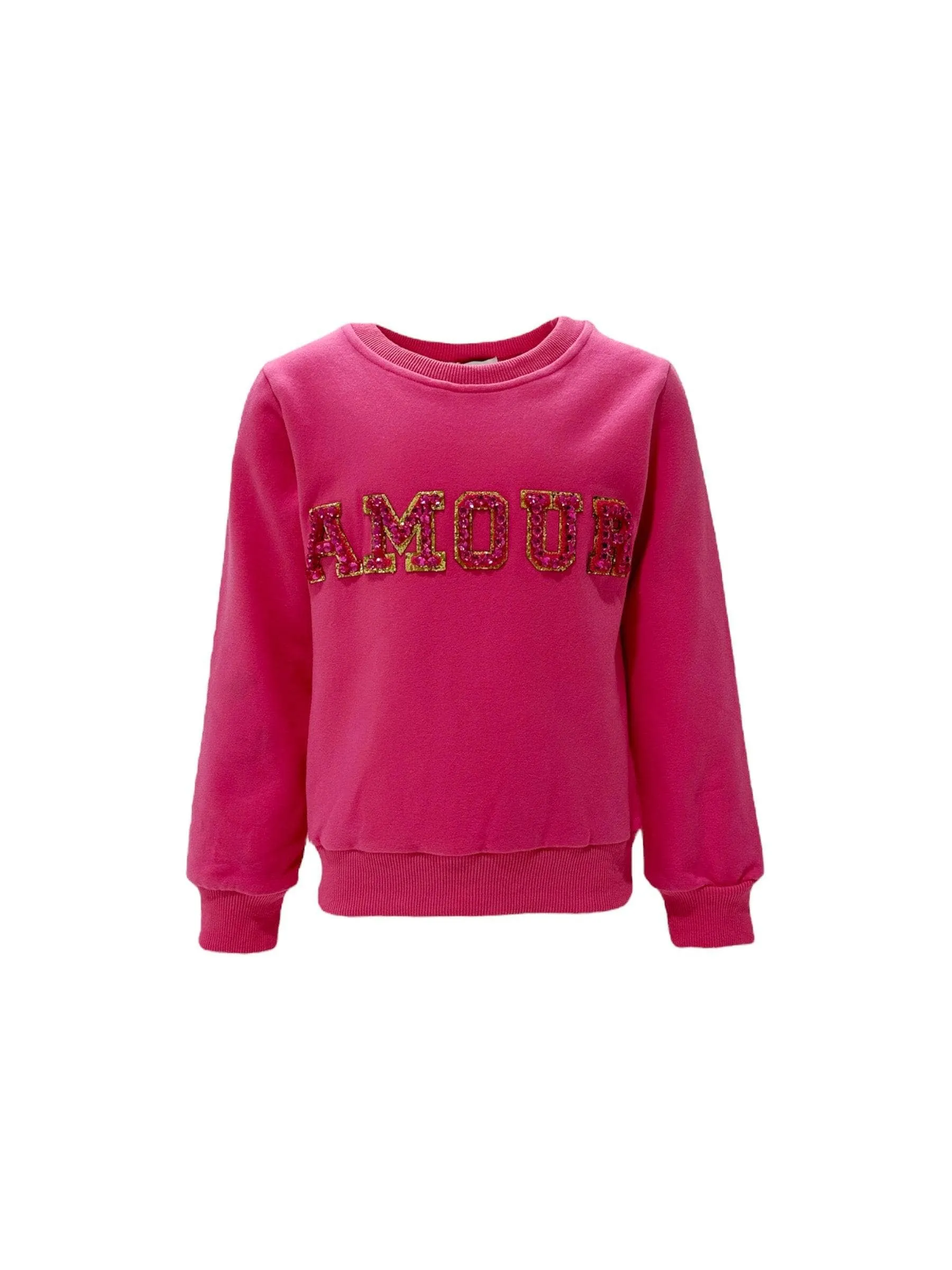 Hot Pink Amour Pearl Sweatshirt