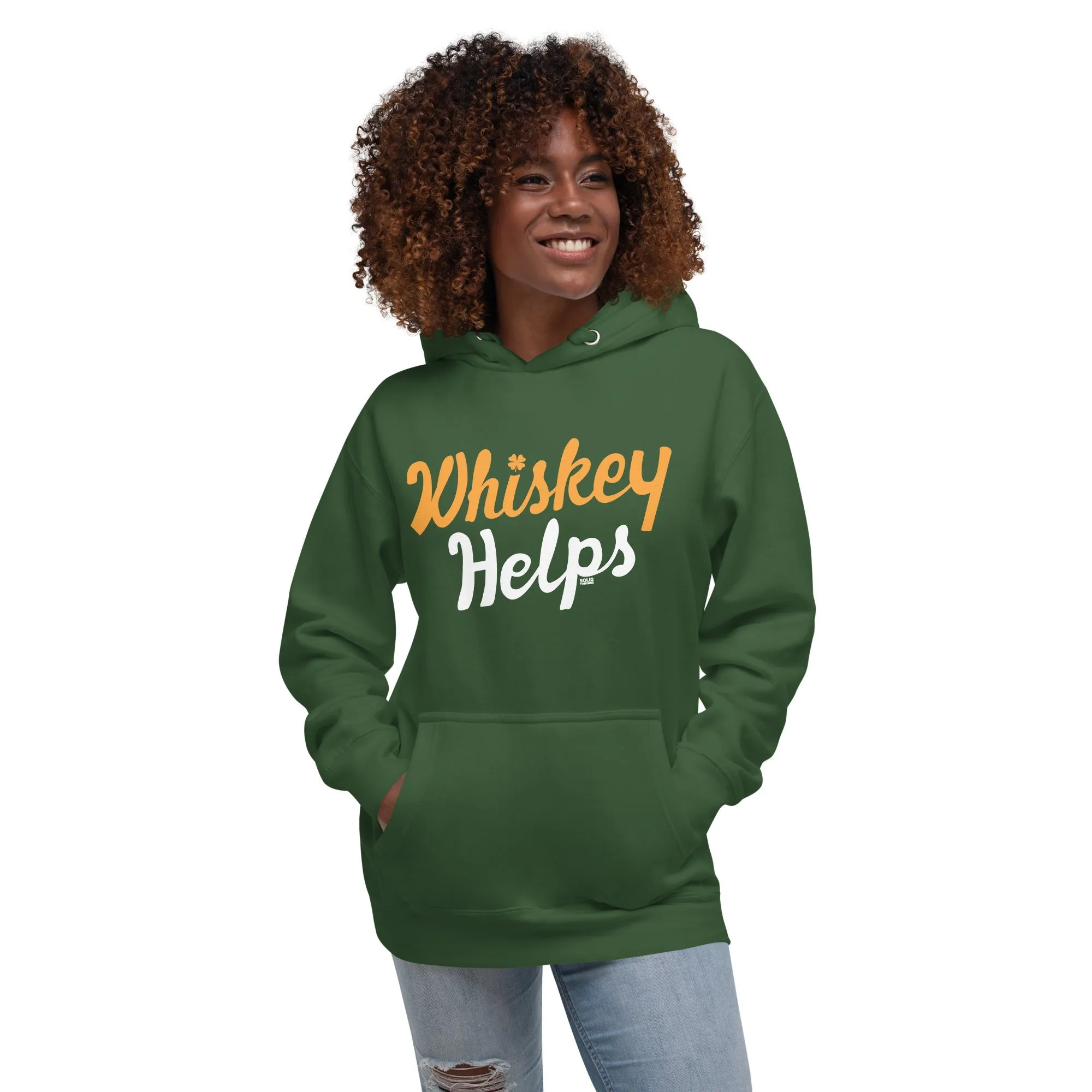 Irish Whiskey Helps Classic Fleece Pullover Hoodie