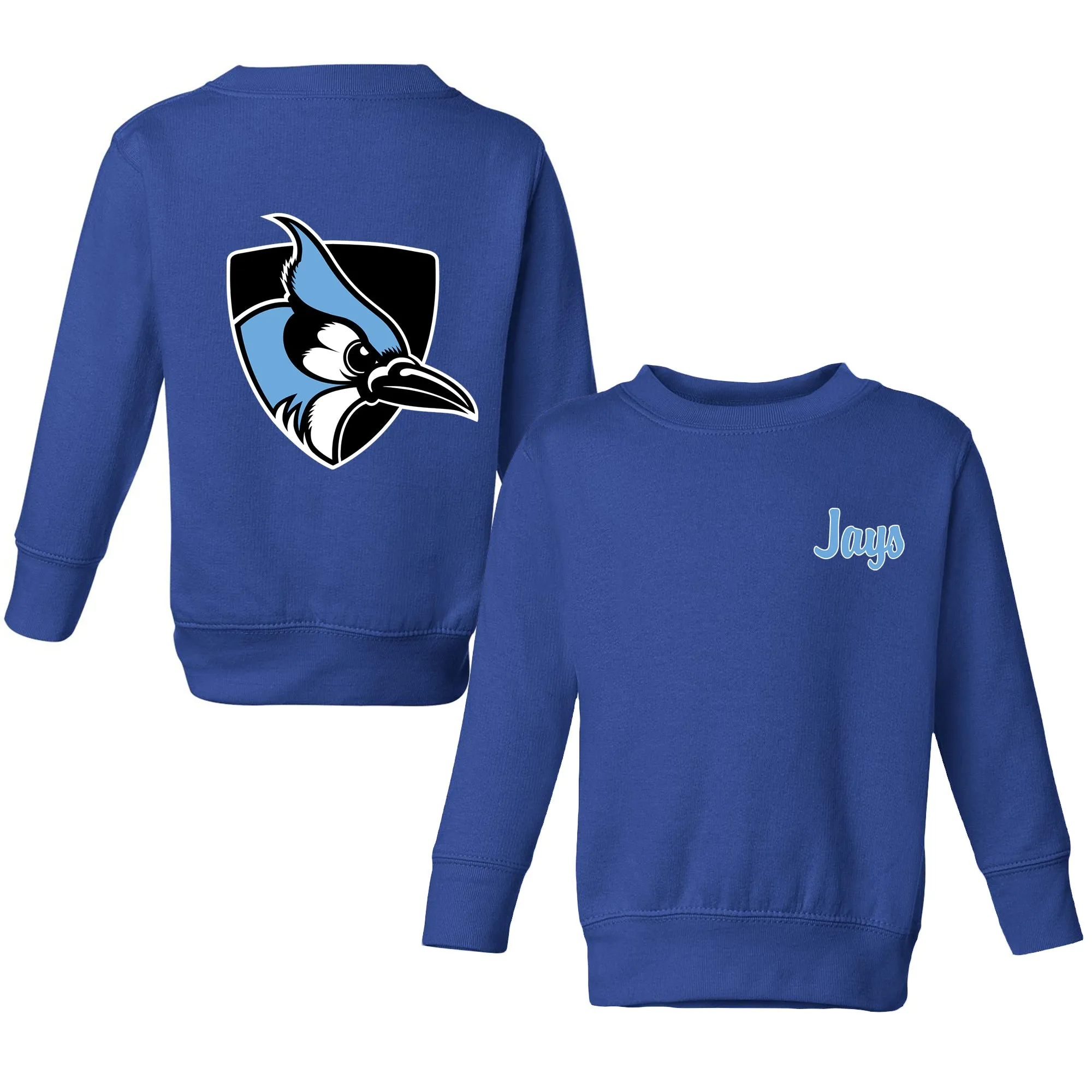 Johns Hopkins Blue Jays Logo Toddler Crewneck Sweatshirt