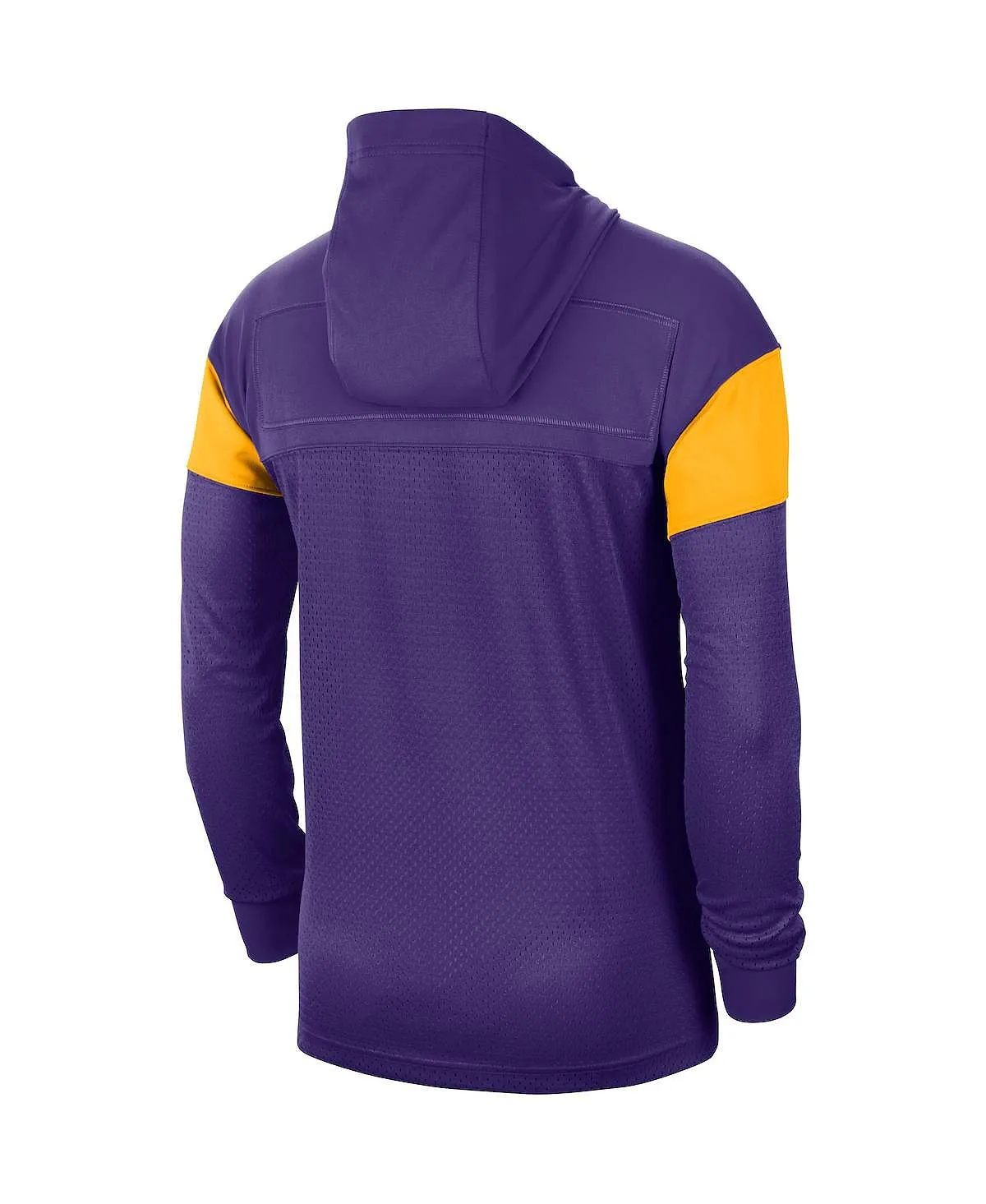 lsu tigers sideline nike mens purple jersey hoodie purple