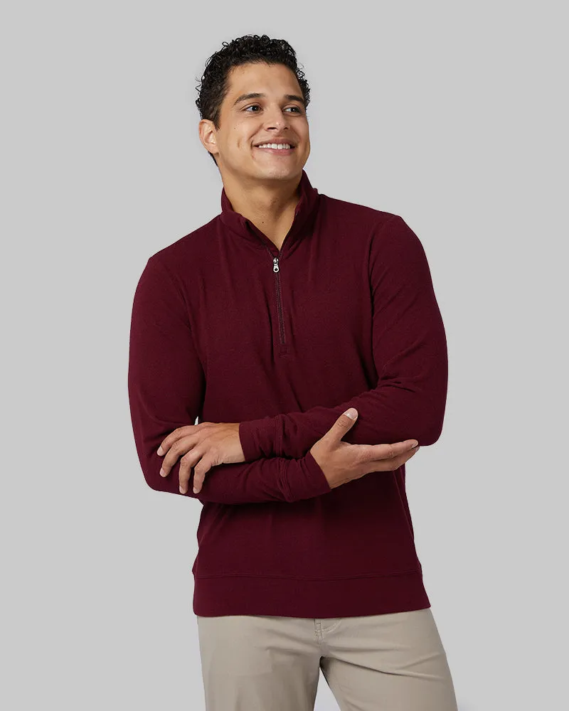 MEN'S SWEATER KNIT 1/4 ZIP TOP