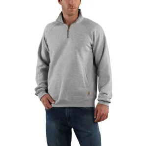 Midweight Quarter-Zip Mock-Neck Sweatshirt