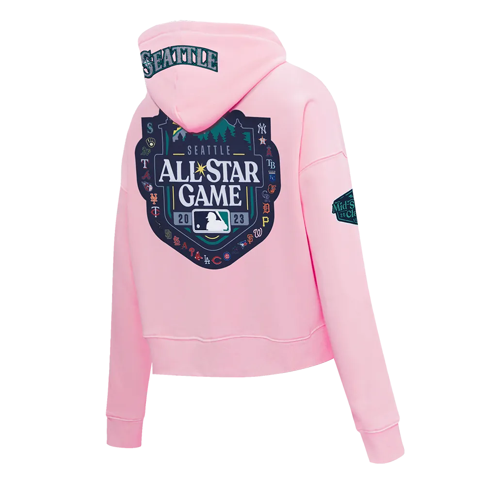 MLB ALL STAR 2023 WOMEN'S CROPPED PO HOODIE (PINK)