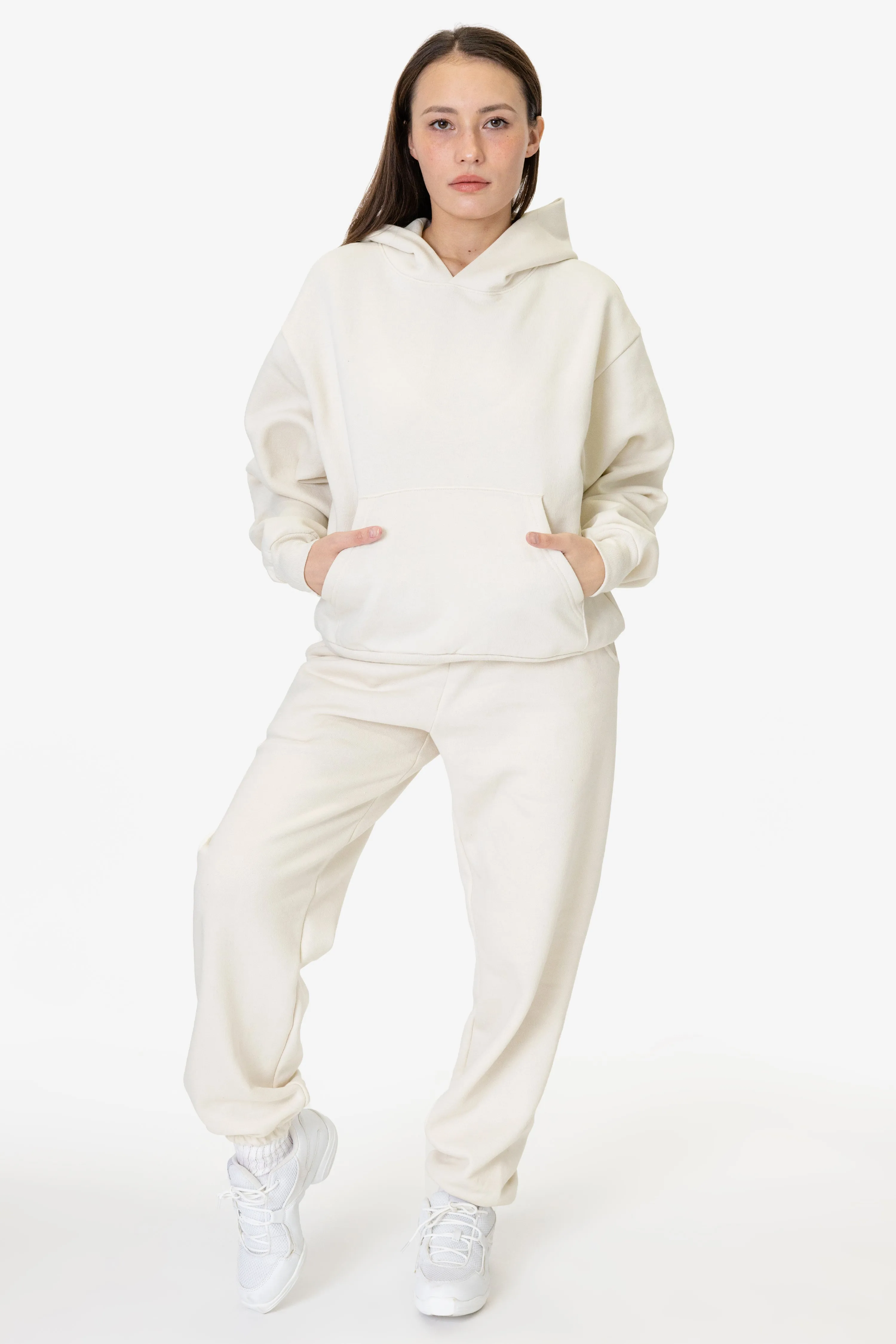 MWF1049 - 10 oz. Mid-weight Poly Cotton Fleece Wide Hoodie