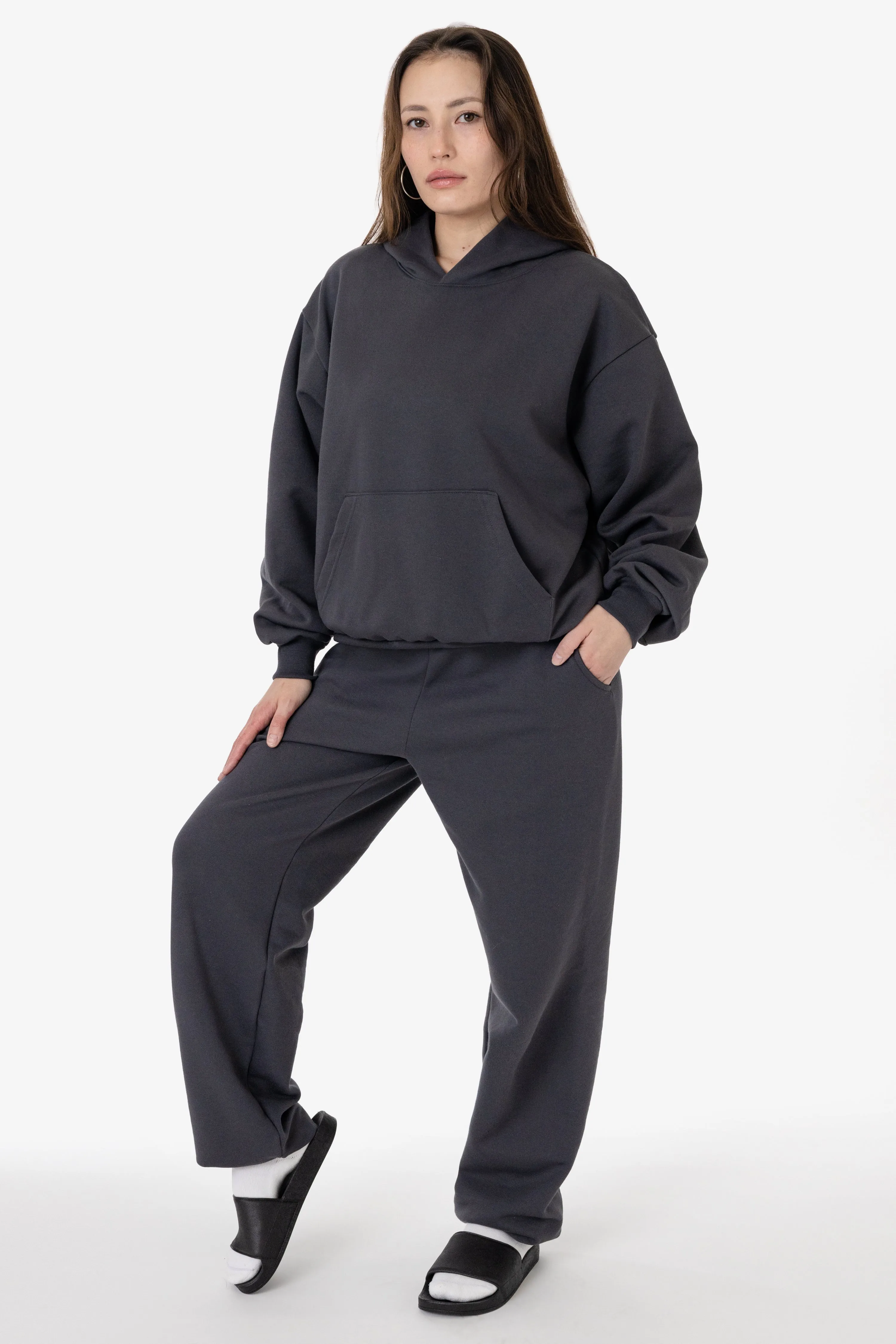 MWF1049 - 10 oz. Mid-weight Poly Cotton Fleece Wide Hoodie