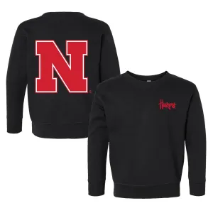 Nebraska Cornhuskers Logo Toddler Crewneck Sweatshirt