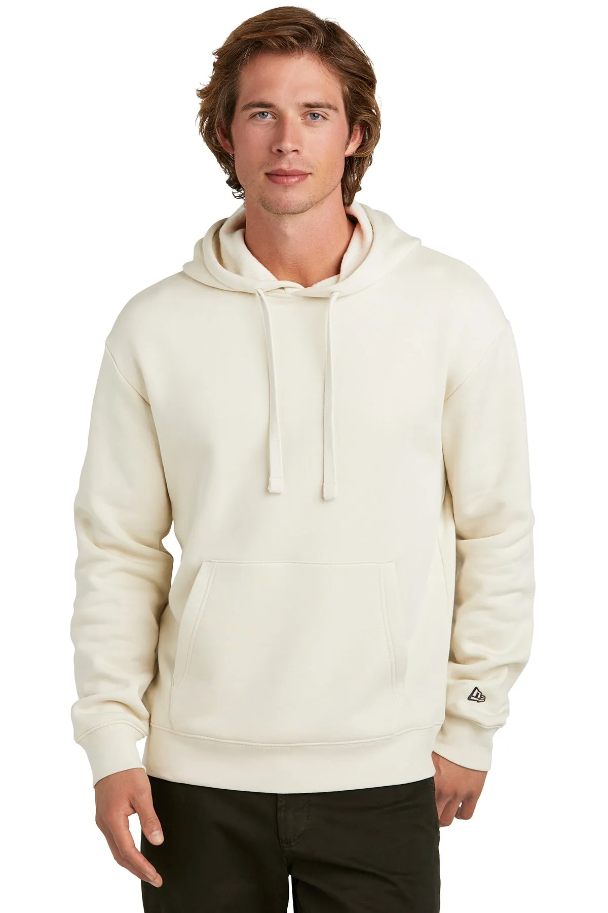 New Era Heritage Fleece Customized Hoodies, Soft Beige