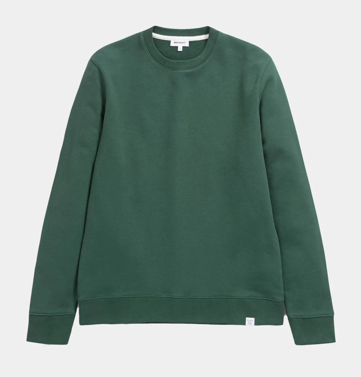 Norse Projects Classic Vagn Crew Sweatshirt in Dartmouth Green