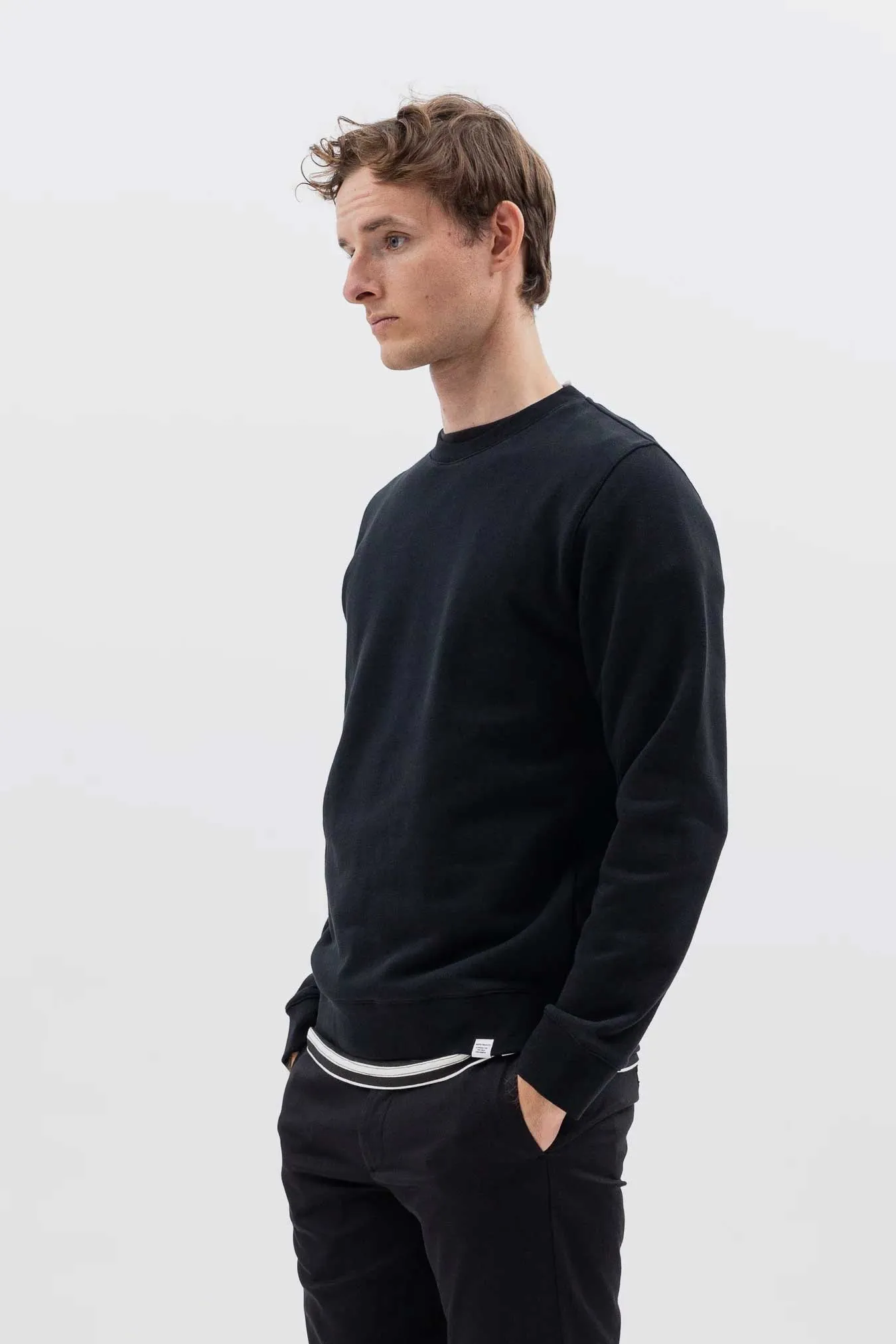 Norse Projects Vagn Classic Crew Sweatshirt in Black