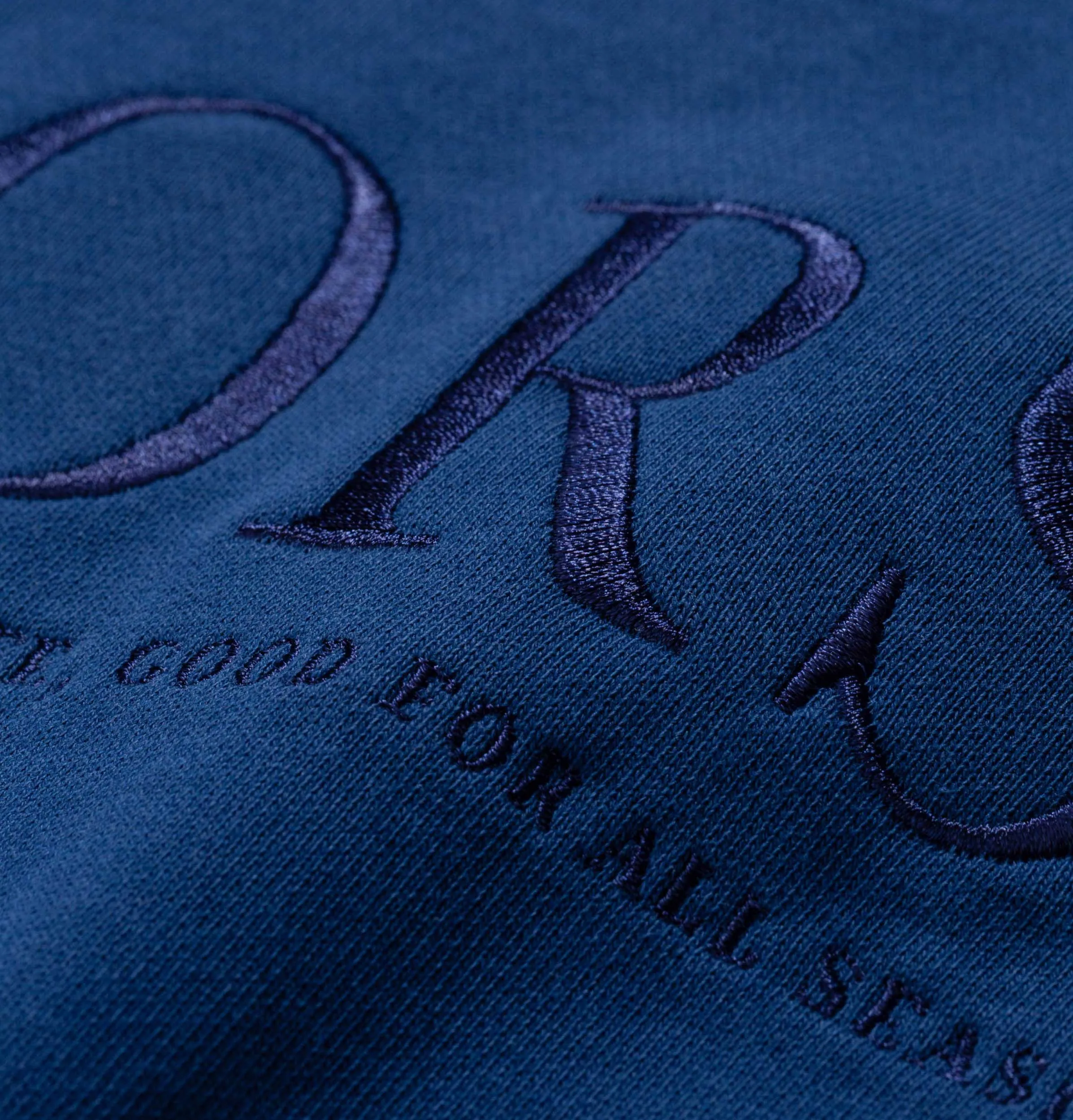 Norse Projects Vagn Serif Logo Sweatshirt – Twilight Blue