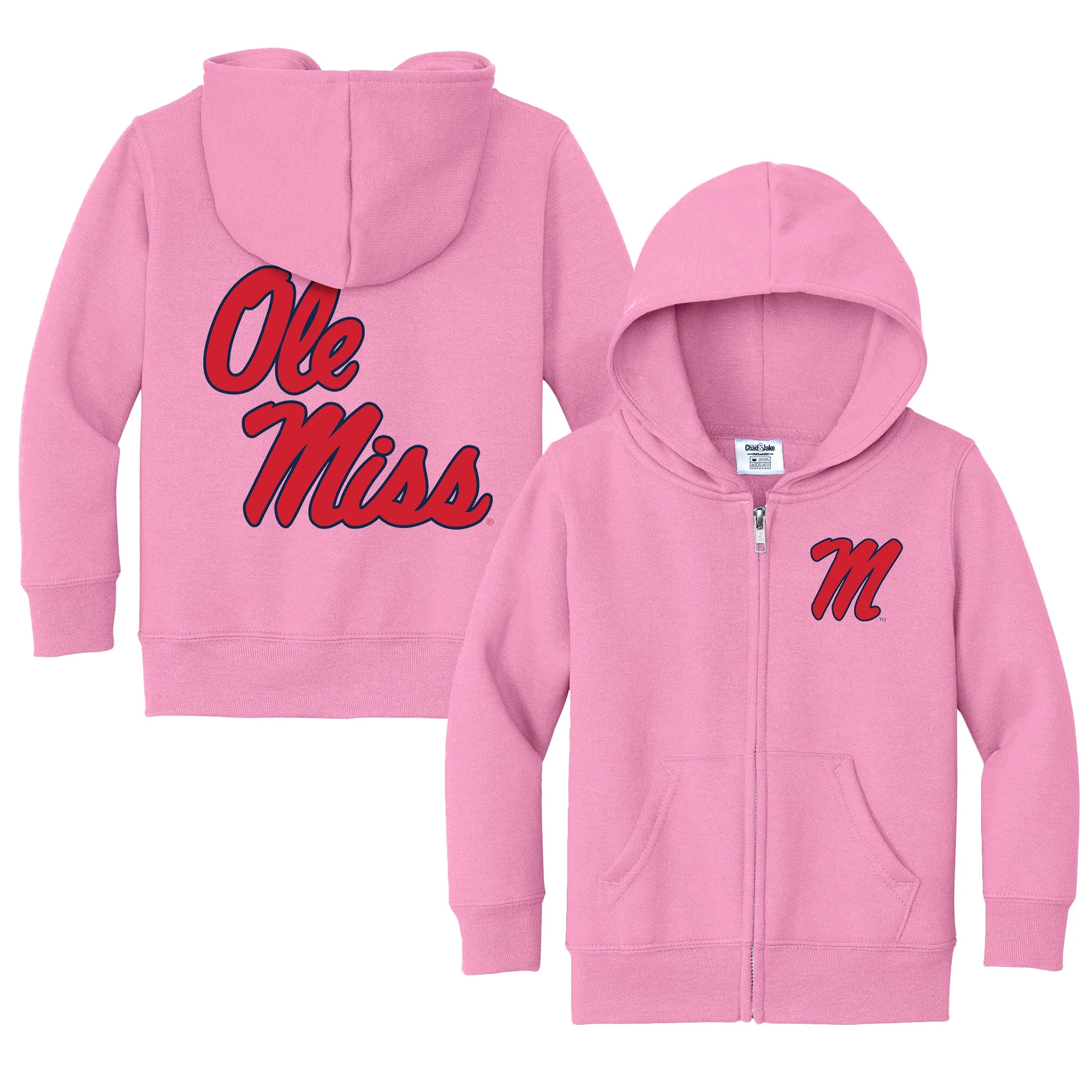 Ole Miss Rebels Logo Toddler Full-Zip Sweatshirt