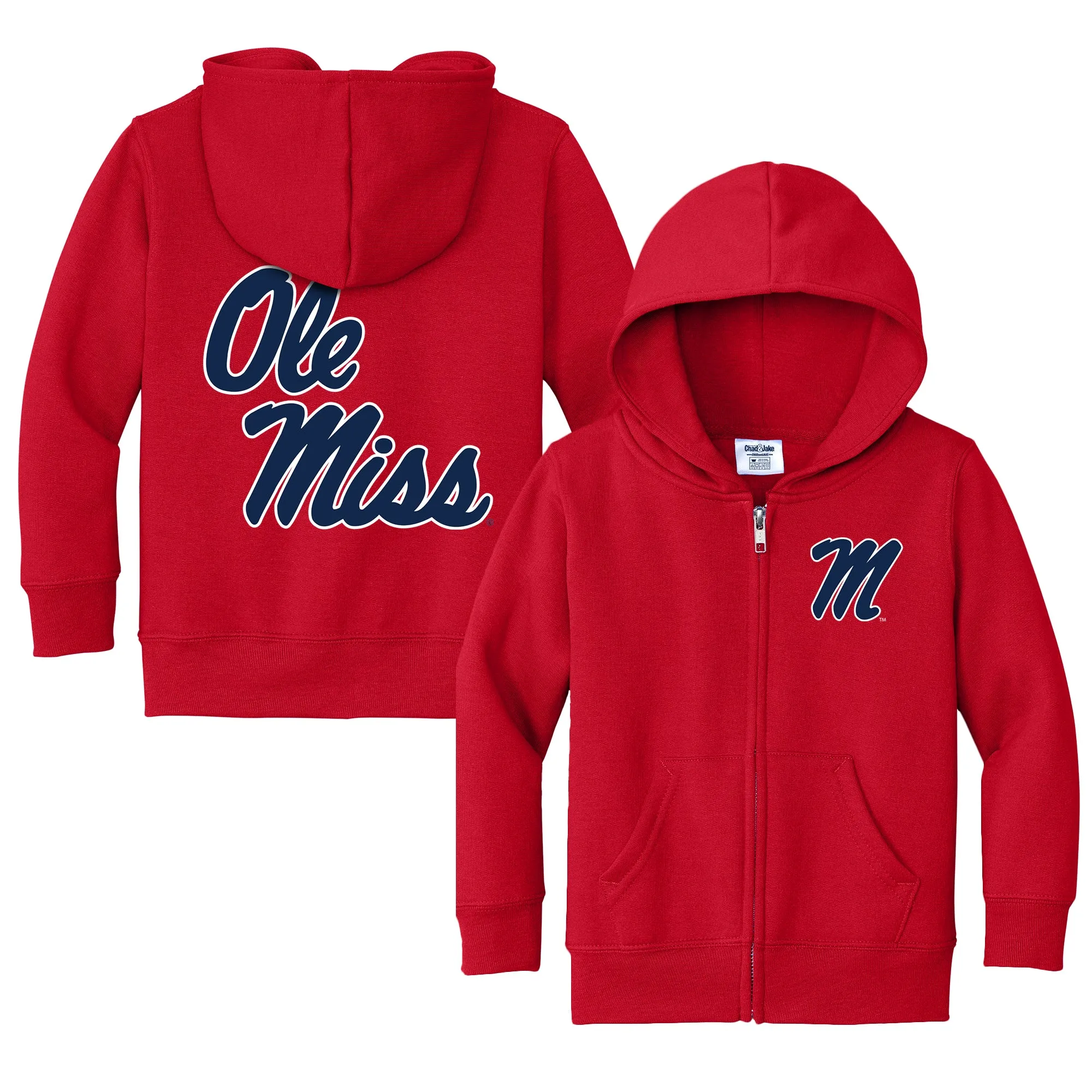 Ole Miss Rebels Logo Toddler Full-Zip Sweatshirt