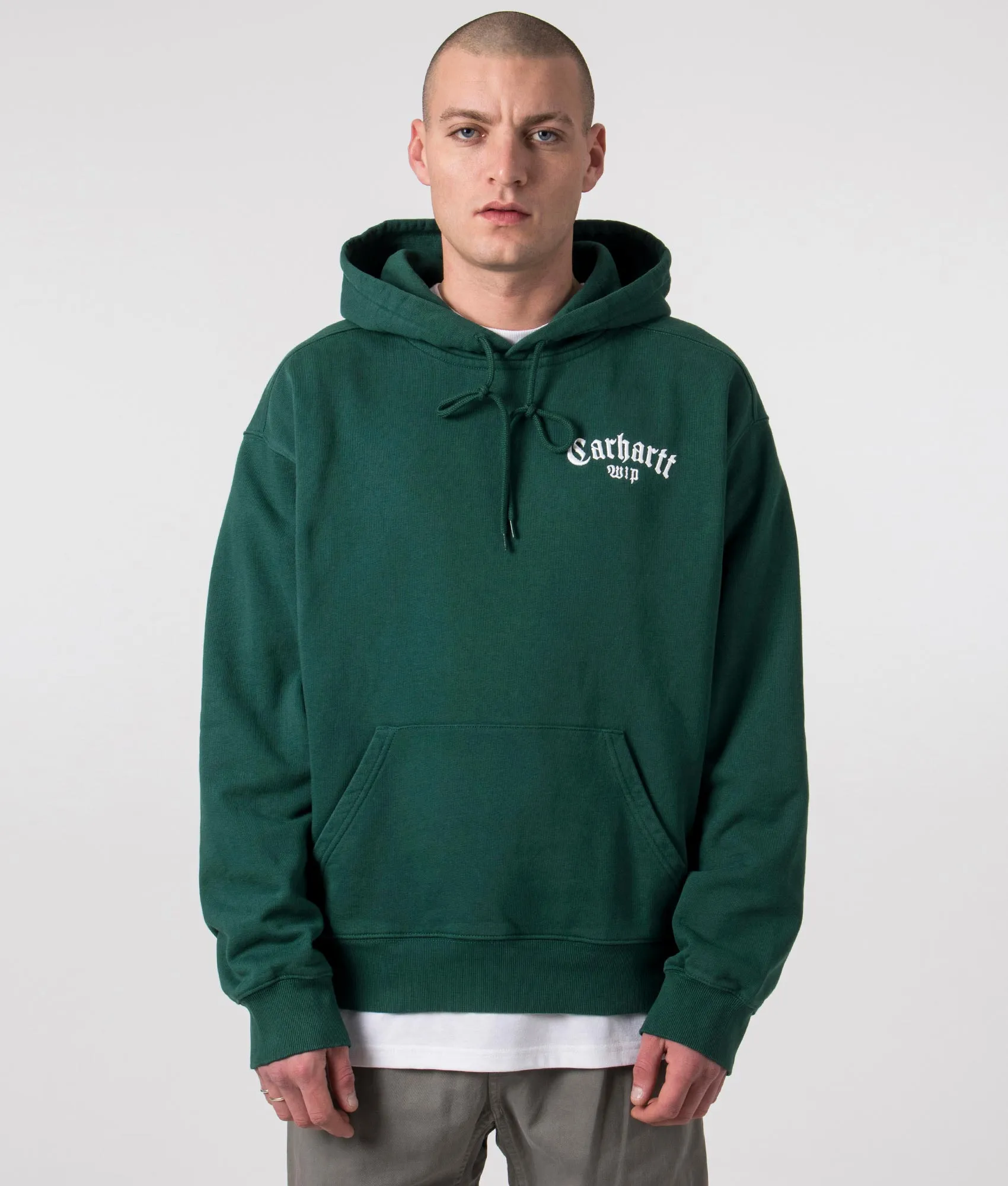 Oversized Fit Onyx Script Hoodie