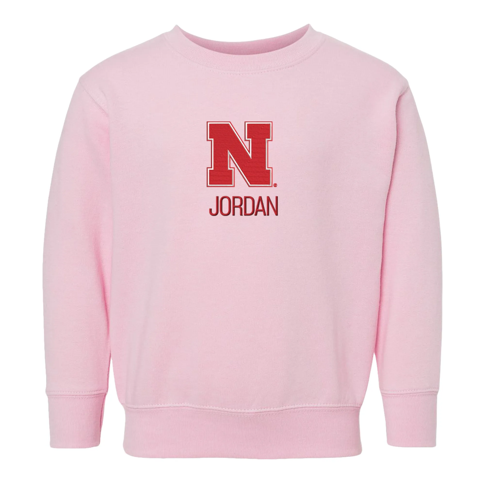 Personalized Nebraska Cornhuskers Toddler Crewneck Sweatshirt