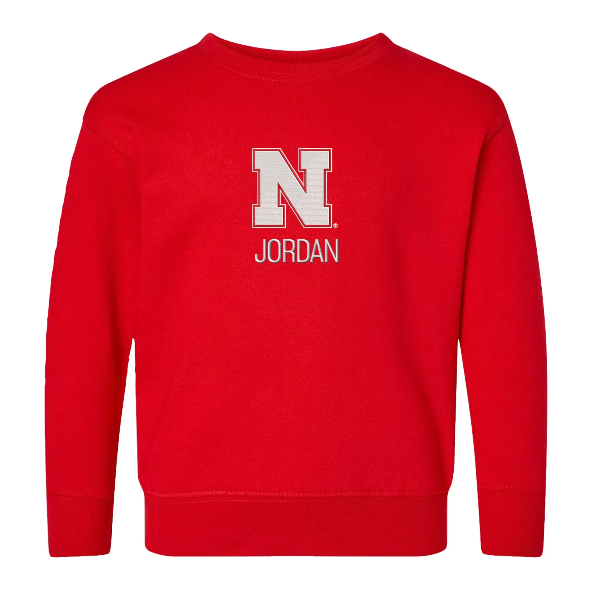 Personalized Nebraska Cornhuskers Toddler Crewneck Sweatshirt