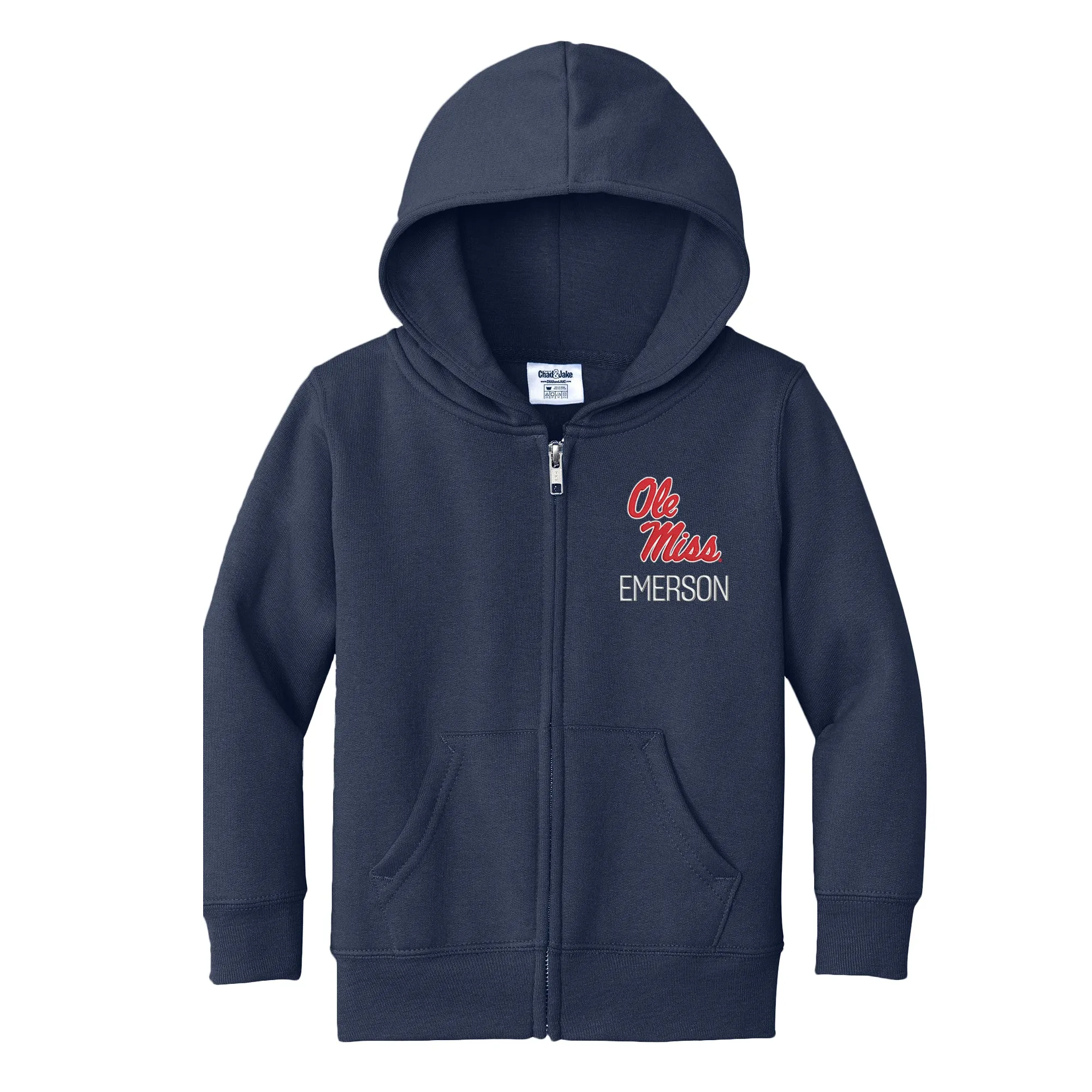 Personalized Ole Miss Rebels Toddler Full-Zip Sweatshirt