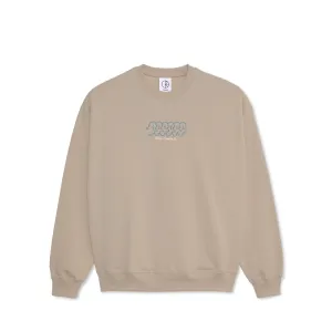 Polar Dave Crewneck Sweatshirt Faces Taupe