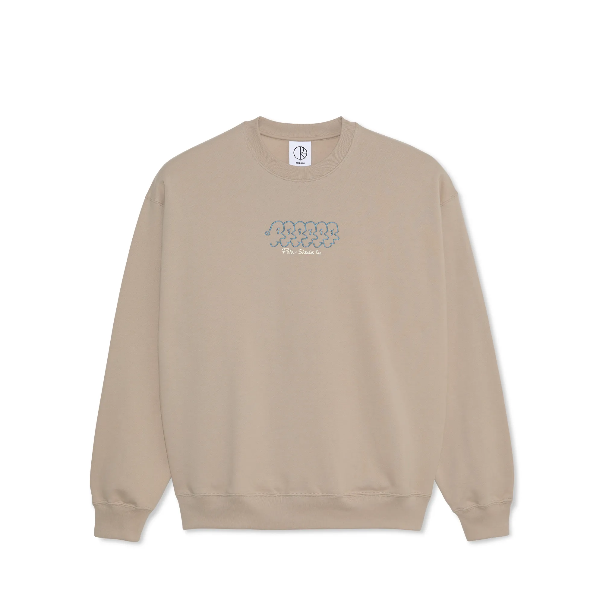 Polar Dave Crewneck Sweatshirt Faces Taupe