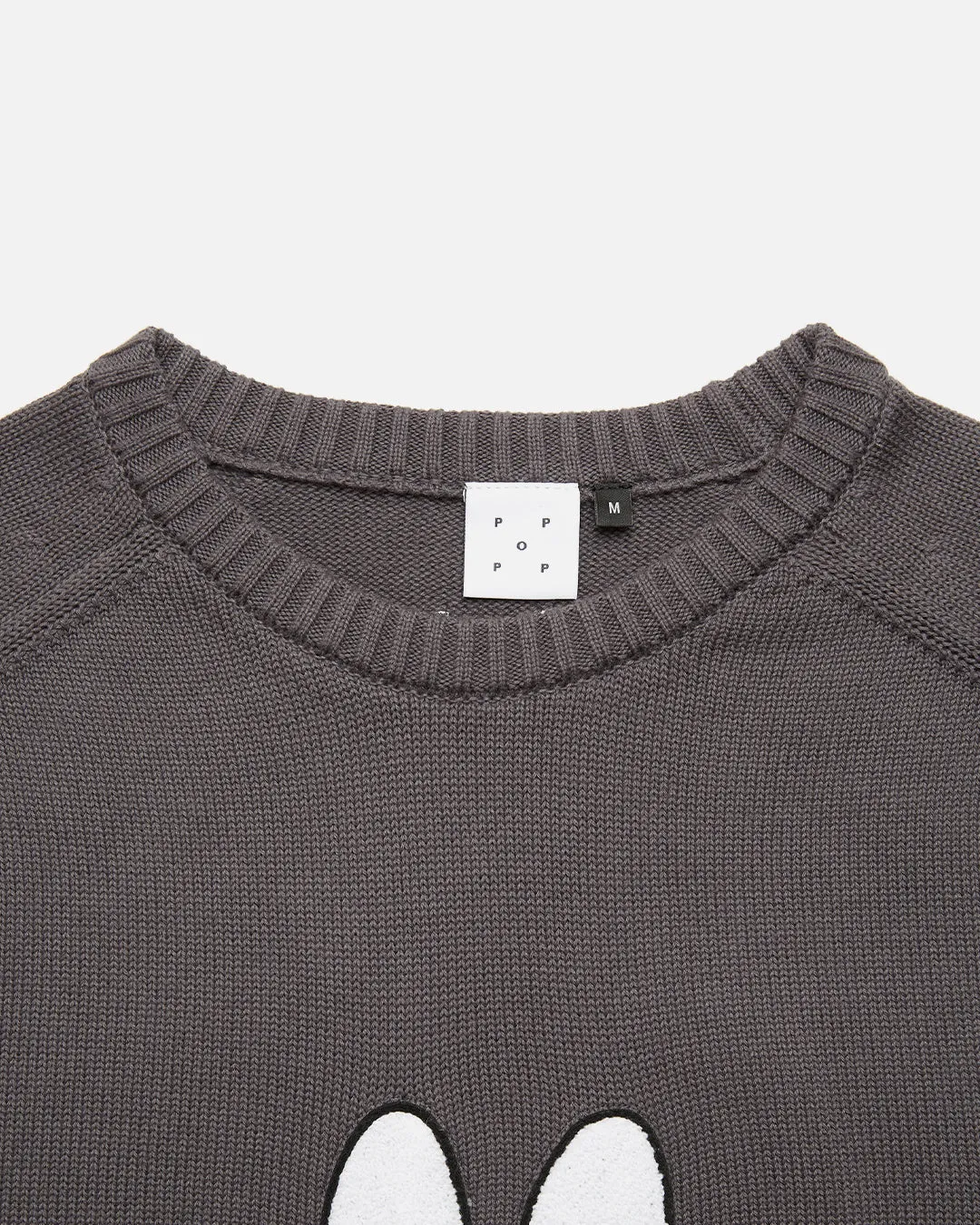 Pop & Miffy Applique Knitted Crewneck - Grey